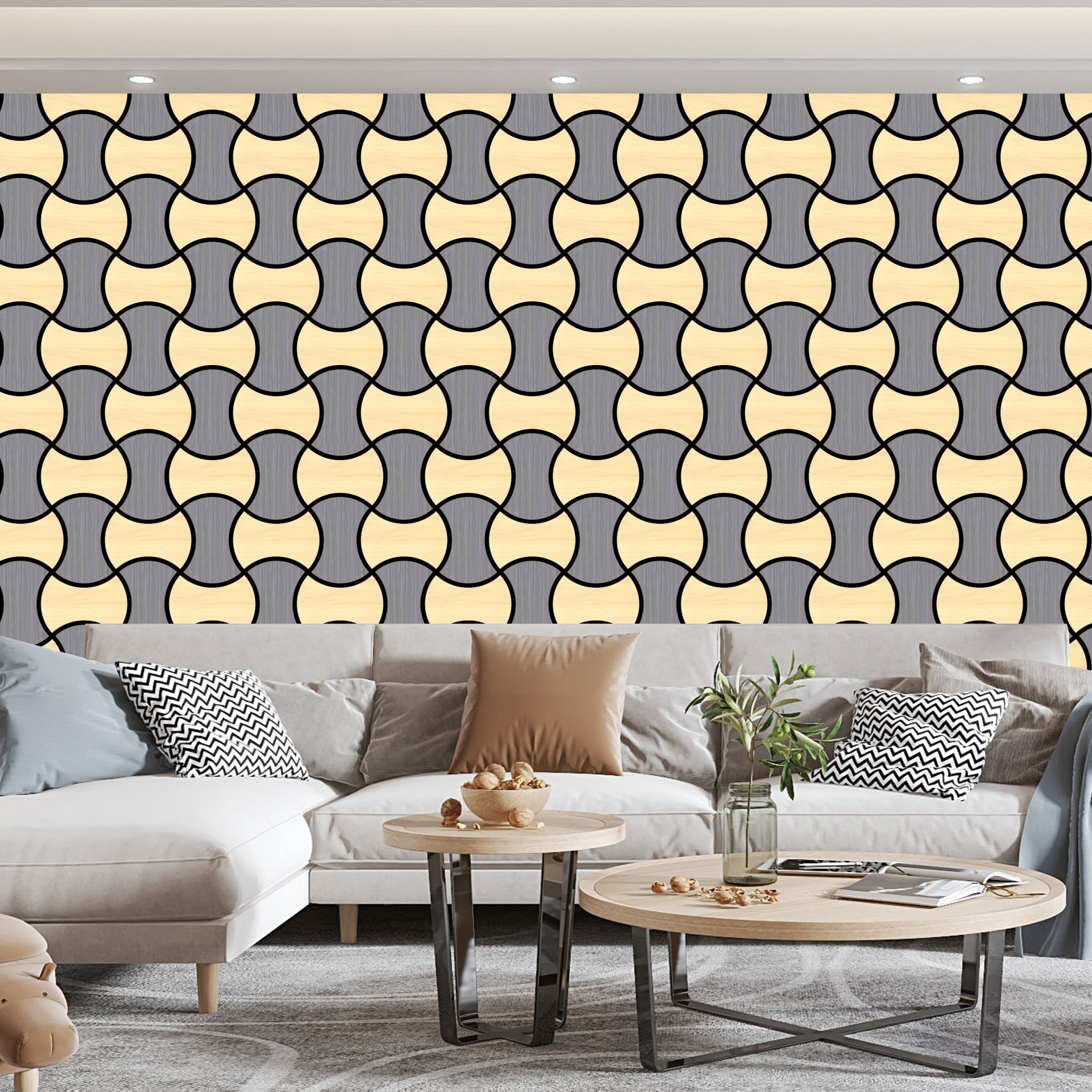 Acoustic Geometric Tessellate Panels