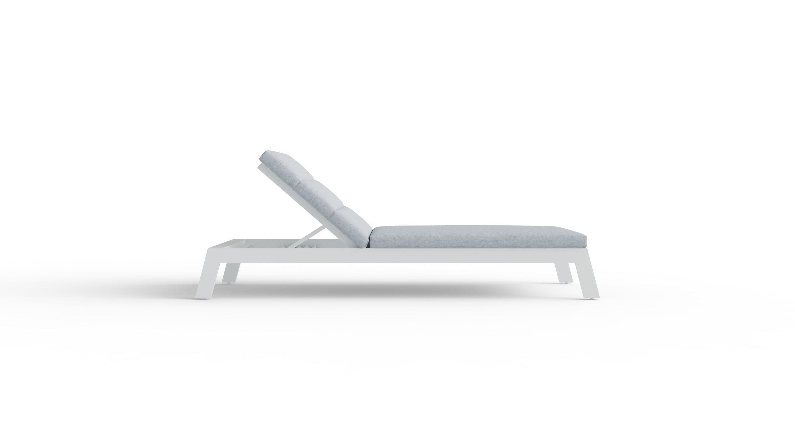 The Prestbury Premium Aluminium Sun Lounger – Charcoal Black & Slate Grey