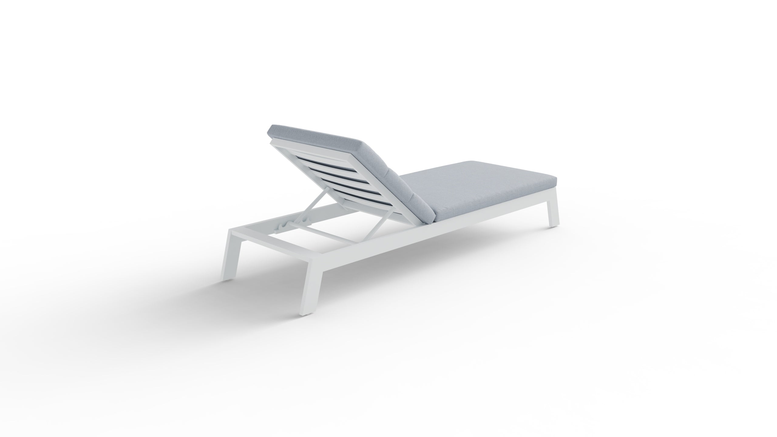 The Prestbury Premium Aluminium Sun Lounger – Charcoal Black & Slate Grey