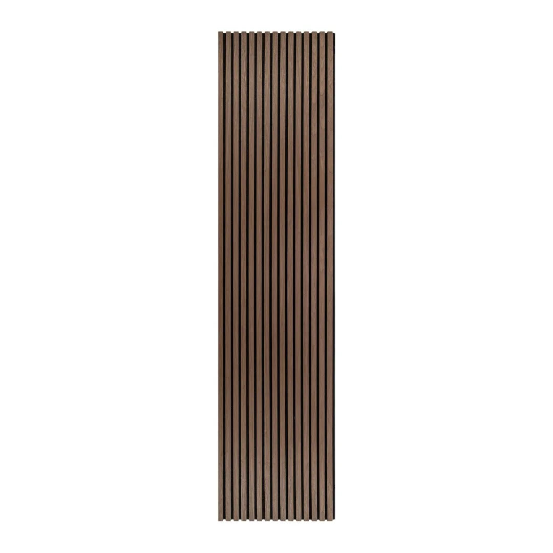 3m x 60cm | Acoustic Slat Wall Panels | Walnut | Premium Wood Veneer