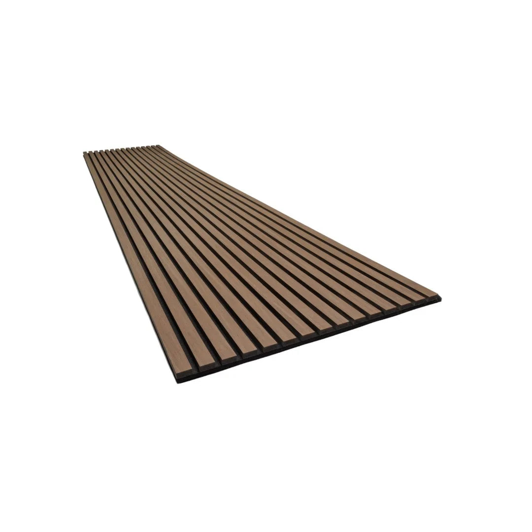 Acoustic Slat Wall Panels | Pack Of 2 | 295cm x 60cm | Walnut