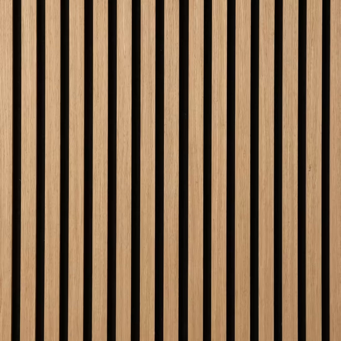 Acoustic Slatted Wall Panel 240 x 60cm - Light Oak x 1 panel