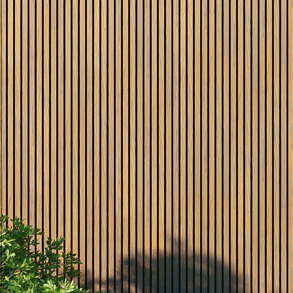 Outdoor Slat Wall Panels | Premium Composite Technology | 235cm x 152mm| Light Oak