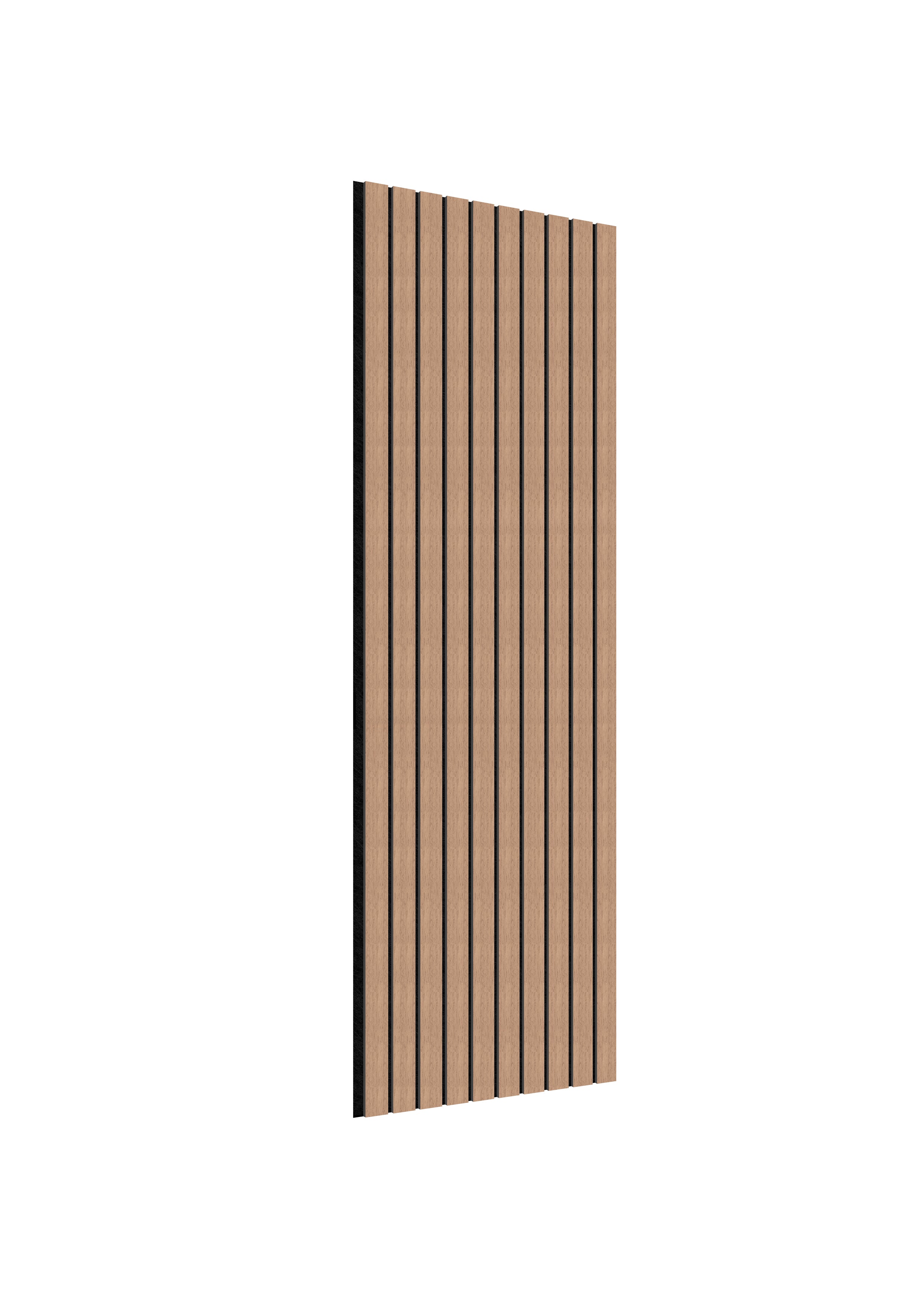 Acoustic Slat Wall Panels | Premium ExtraWide Slats | 240cm x 60cm | Walnut