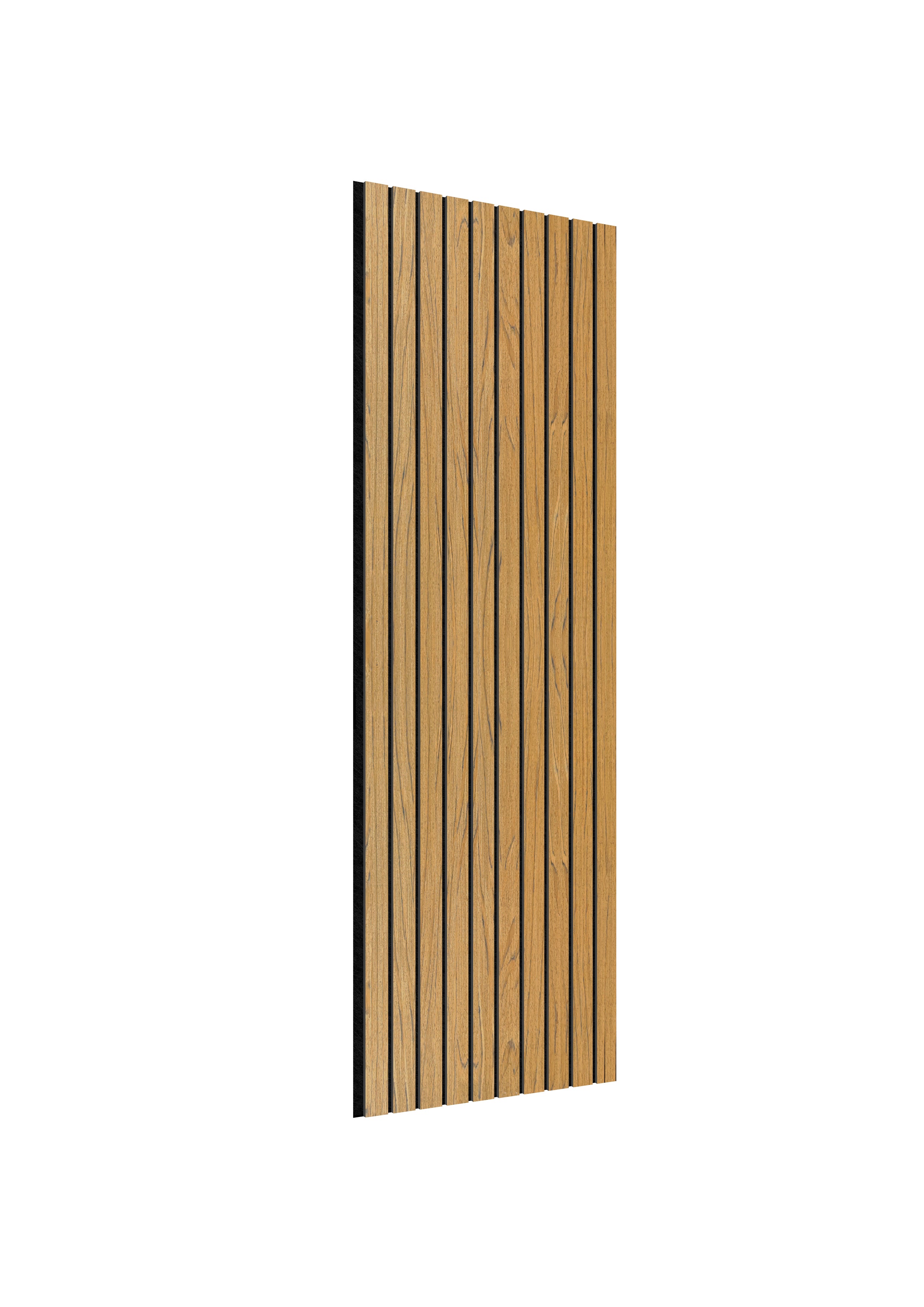 Acoustic Slat Wall Panels | Premium ExtraWide Slats | 240cm x 60cm | Teak