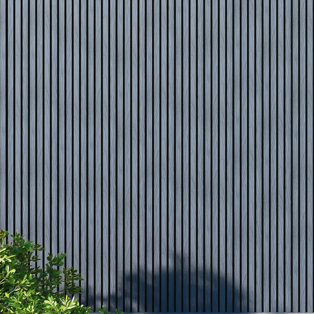 Outdoor Slat Wall Panels | Premium Composite Technology | 235cm x 152mm | Dark Grey