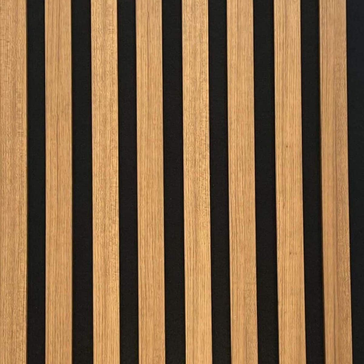 244cm x 60cm MDF Premium Acoustic Wall Panel Teak Oak
