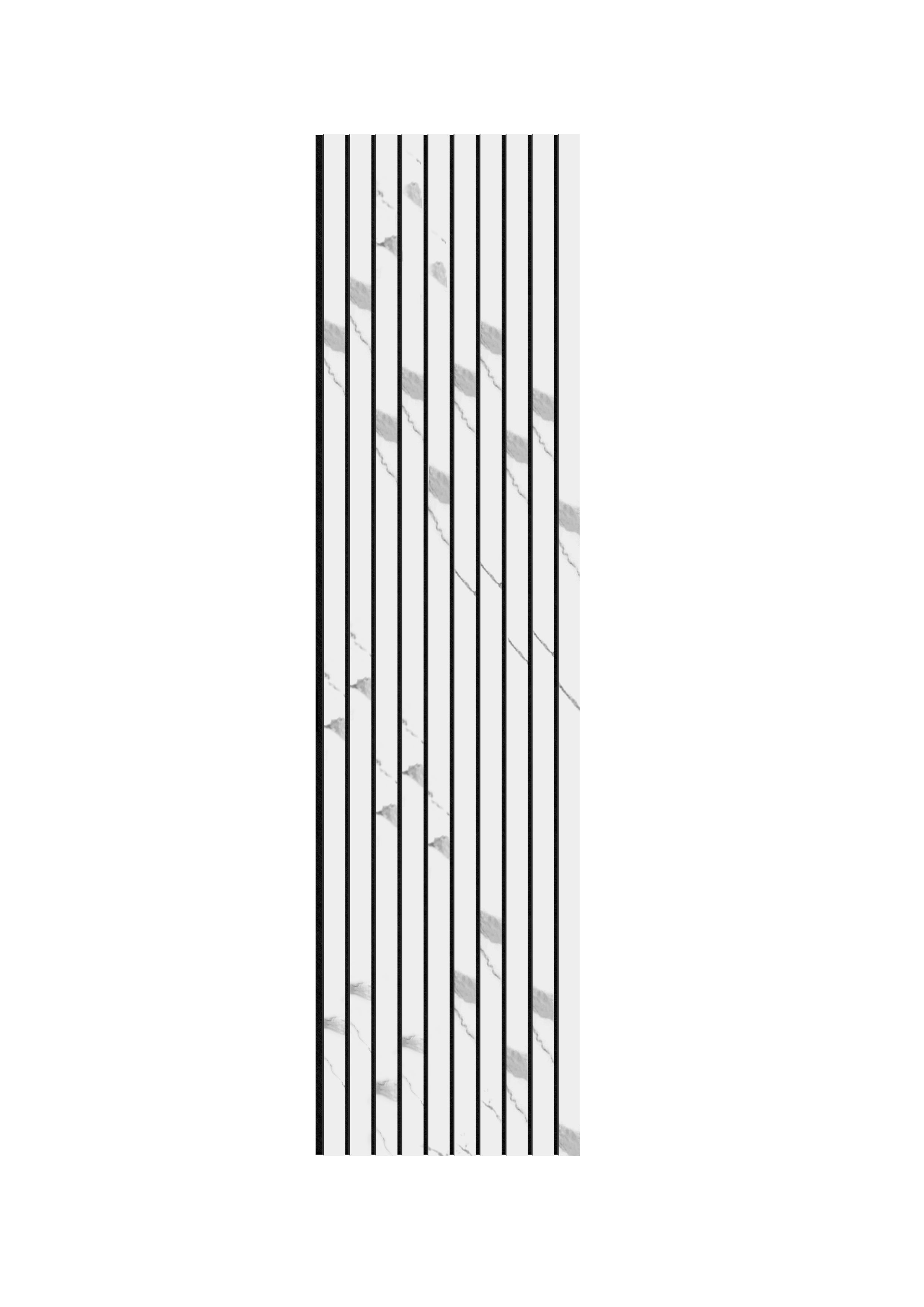 Acoustic Slat Wall Panels | Premium ExtraWide Slats | 240cm x 60cm | Marble