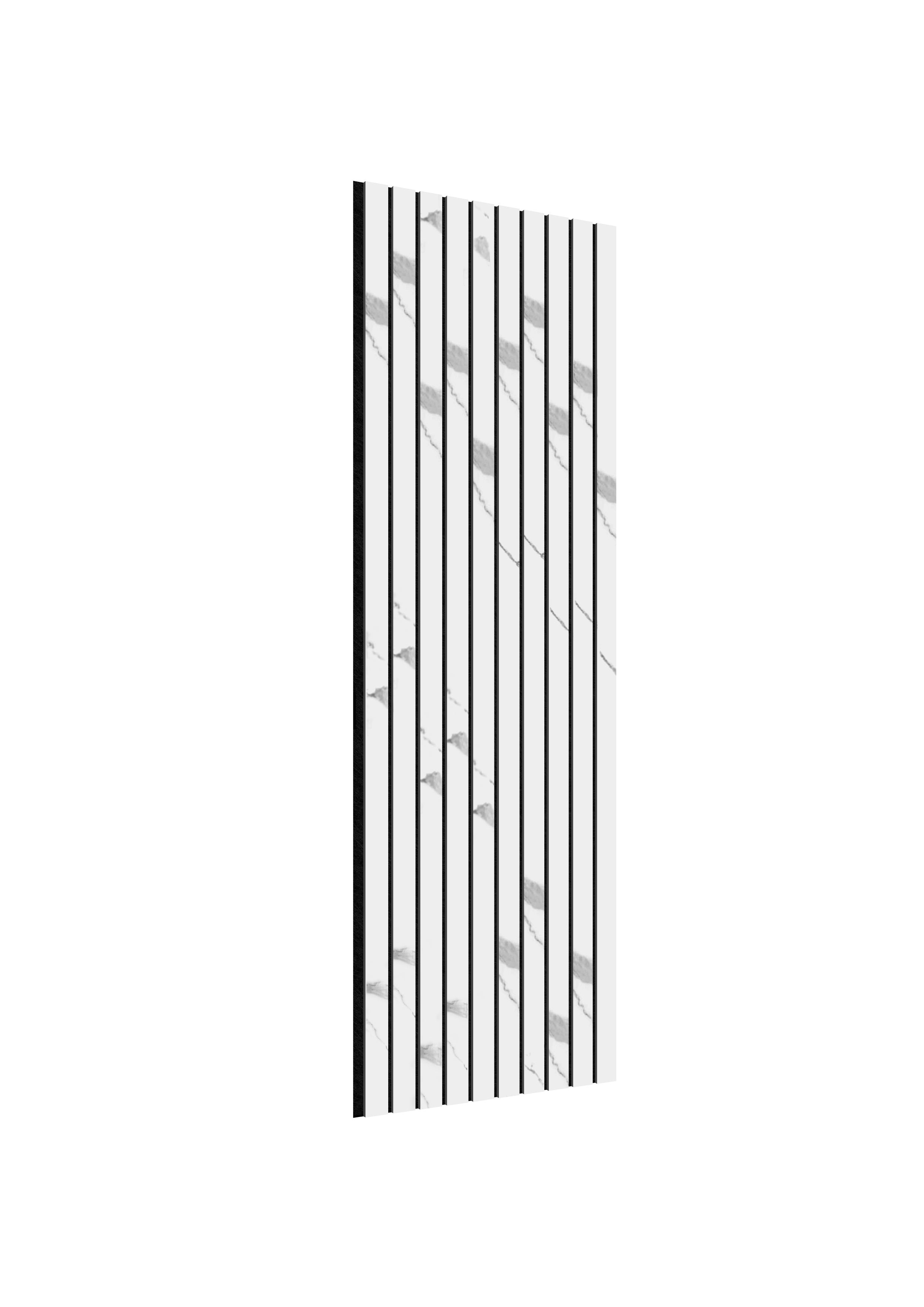 Acoustic Slat Wall Panels | Premium ExtraWide Slats | 240cm x 60cm | Marble