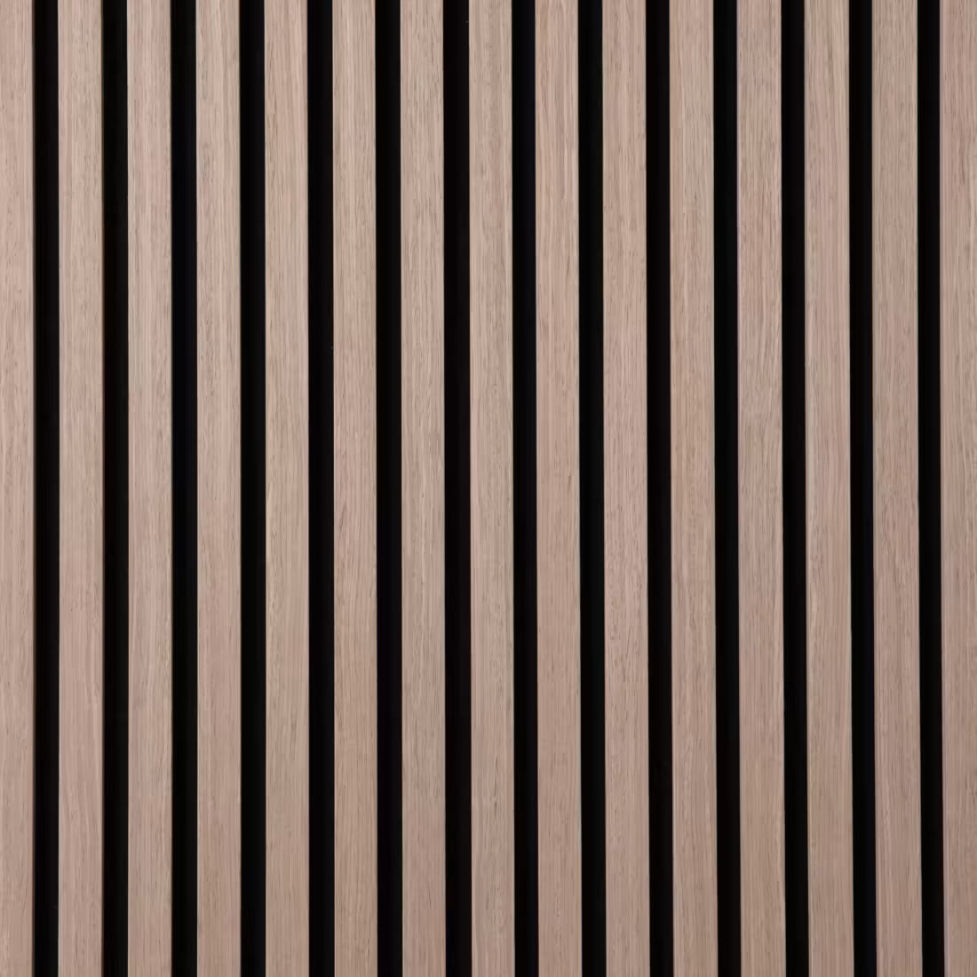 Acoustic Slatted Wall Panel 2400mm x 600mm - Teak/Dark Oak x 1 panel