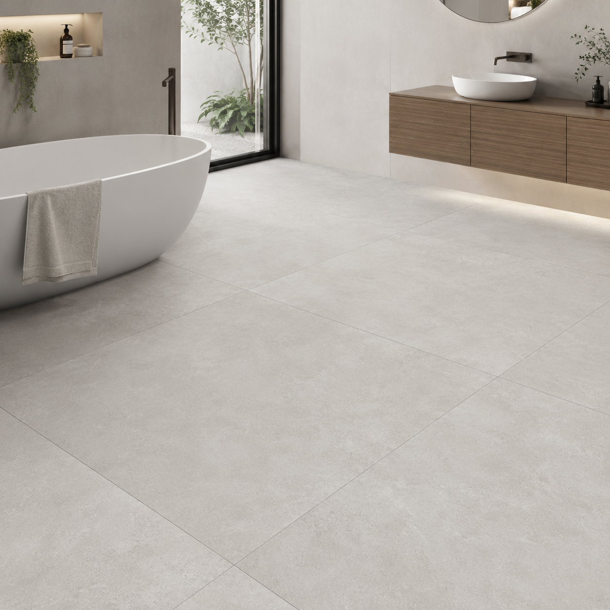 Allo Pearl Matt Rectified Porcelain Tile 90 x 90cm – 1.62m² Pack