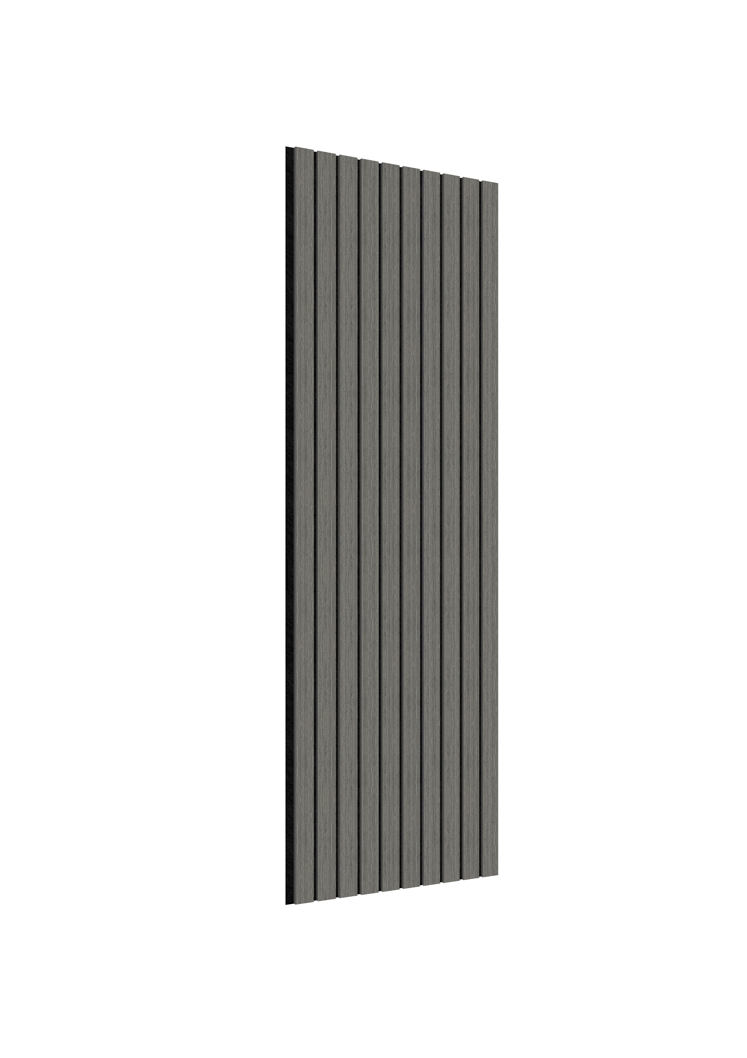Acoustic Slat Wall Panels | Premium ExtraWide Slats | 240cm x 60cm | Light Grey