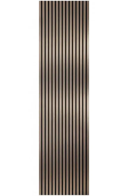 Acoustic Slatted Wall Panel 240 x 60cm - Bronze x 1 panel (m-brown)