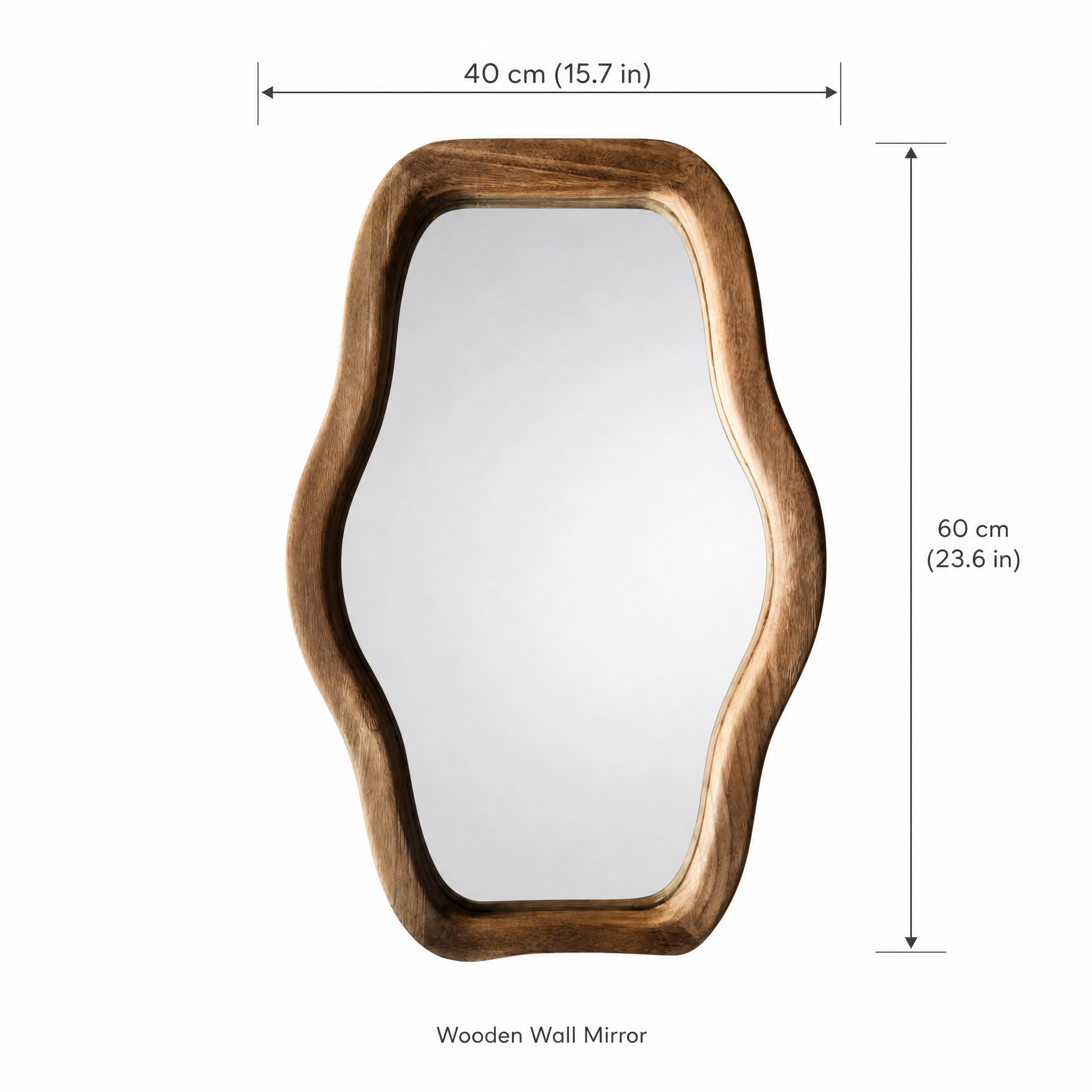 Wooden Petal Decorative Mirror | 40cm x 60cm
