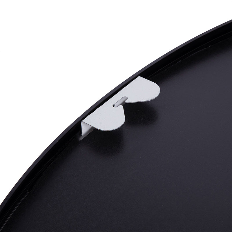 Black Aluminium Alloy Round Wall Mirror | 120cm