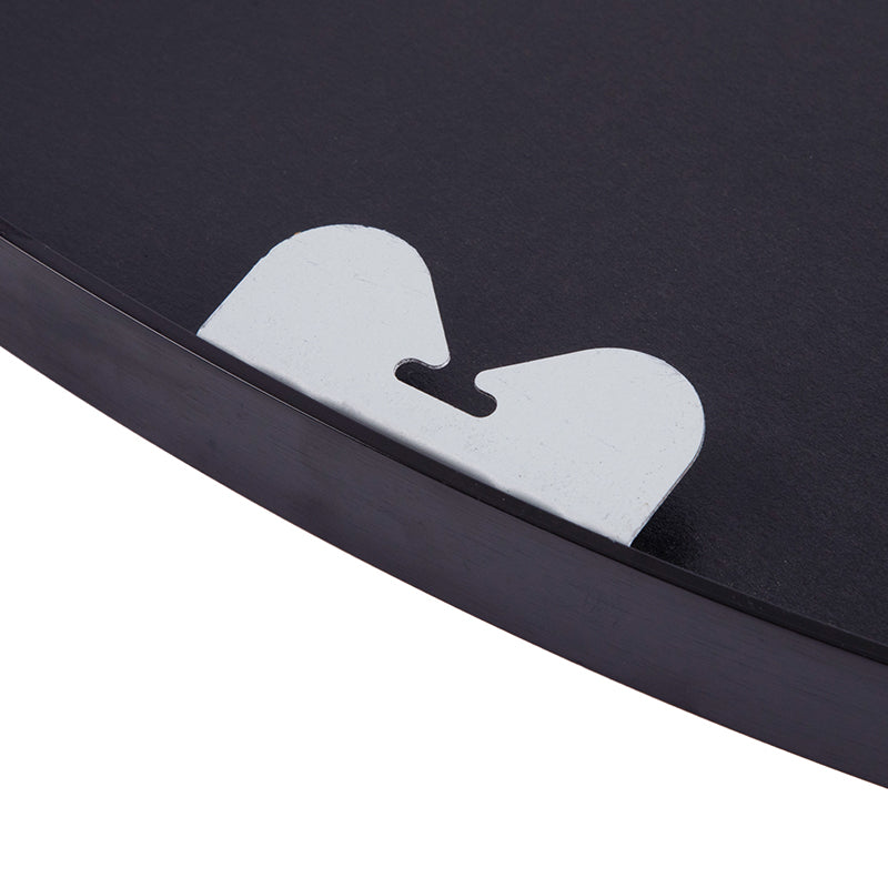 Black Aluminium Alloy Round Wall Mirror | 120cm