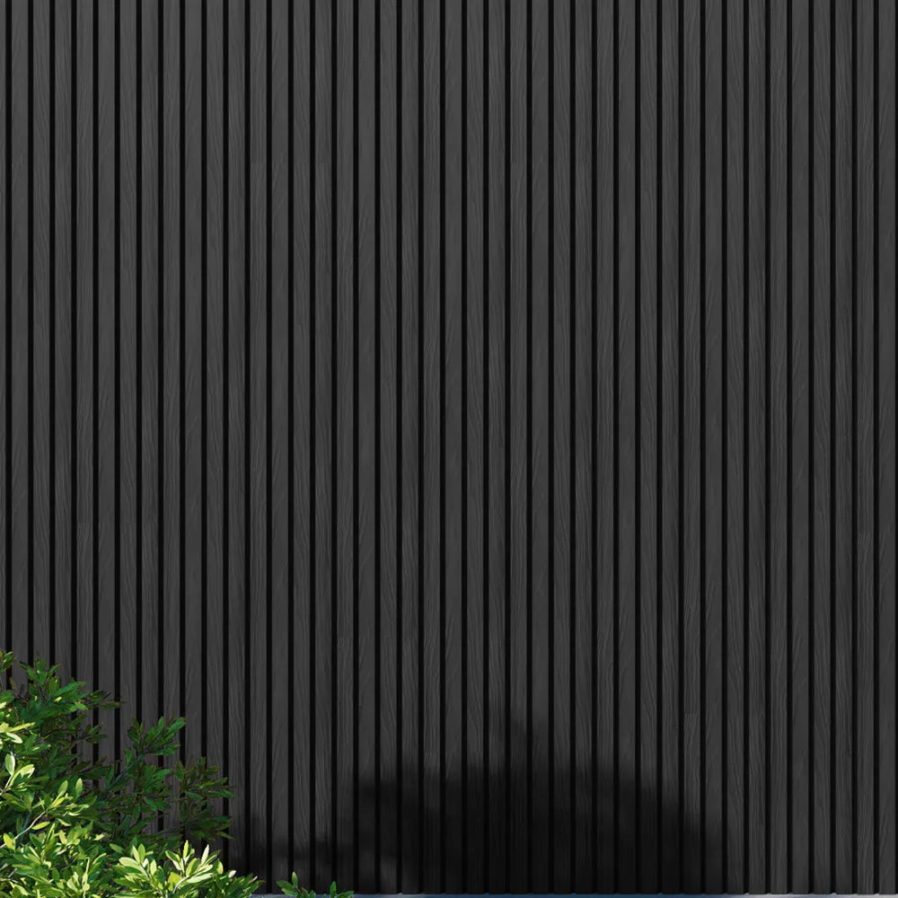 Outdoor Slat Wall Panels | Premium Composite Technology | 235cm x 152mm | Black