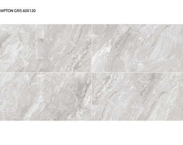 Hampton Gris Gloss Porcelain Tile – 60 x 120cm