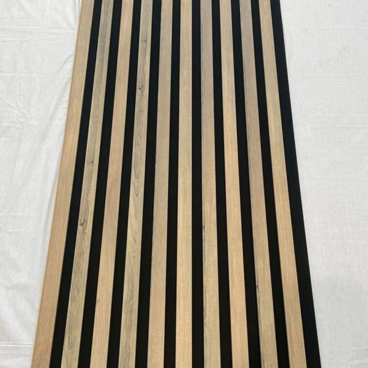 244cm x 60cm MDF Premium Acoustic Wall Panel Ash Oak