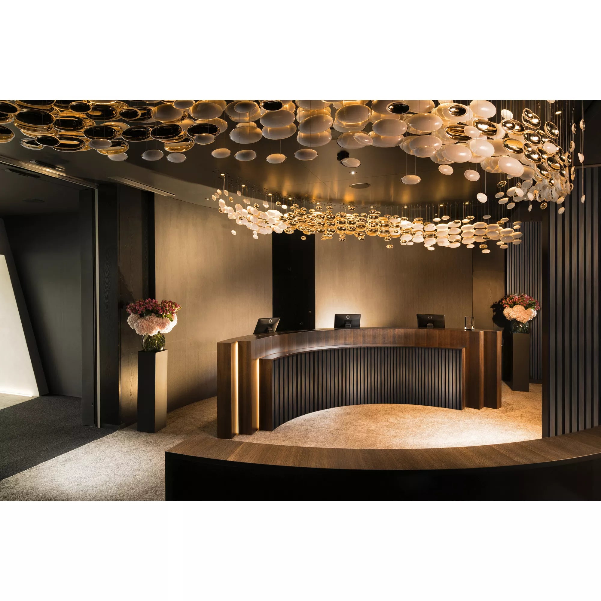 Acoustic Slatted Wall Panel 240 x 60cm - Bronze x 1 panel (m-brown)