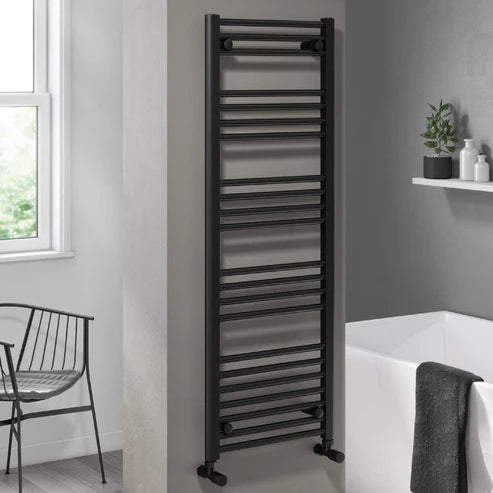 LoCo Straight Ladder Towel Rail 600 x 1600 Matt Black