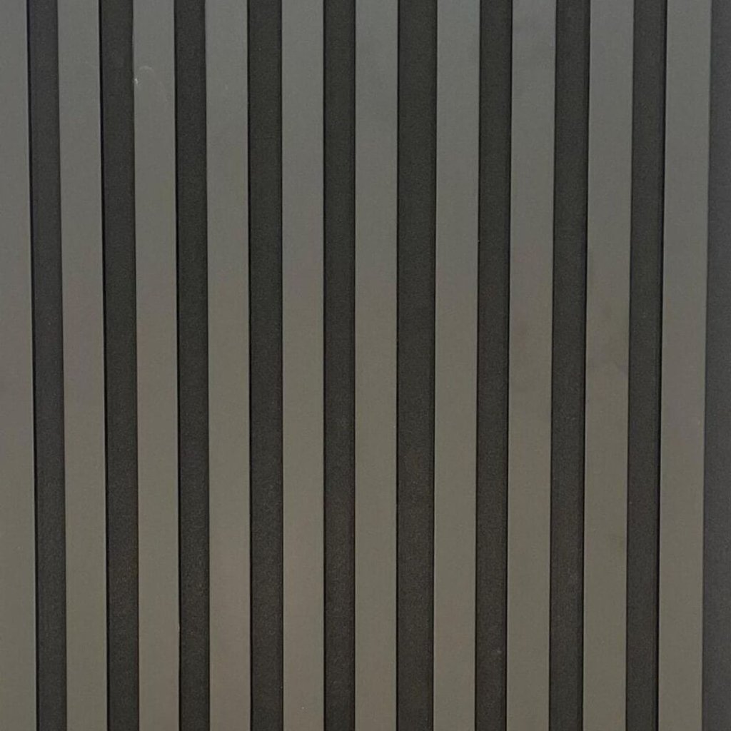 244cm x 60cm MDF Premium Acoustic Wall Panel Matte Black