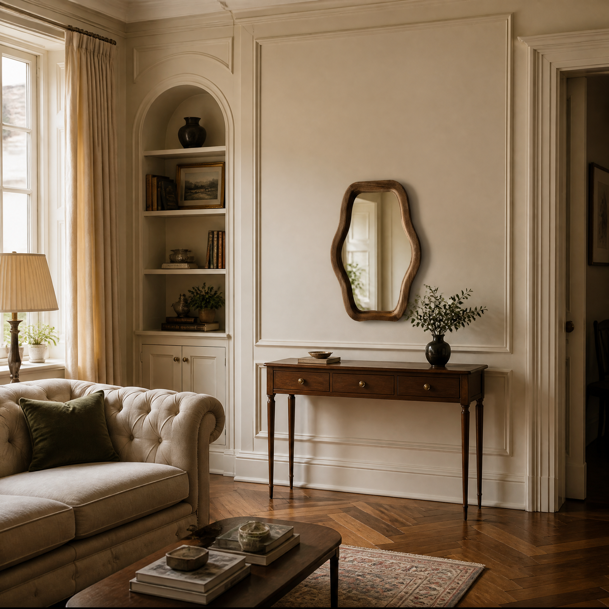 Wooden Petal Decorative Mirror | 40cm x 60cm