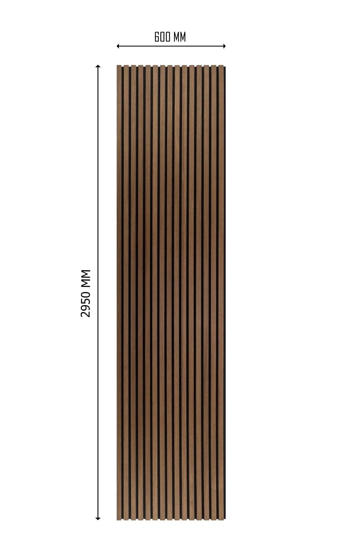 Large Acoustic Wall Panels Walnut 2.95m