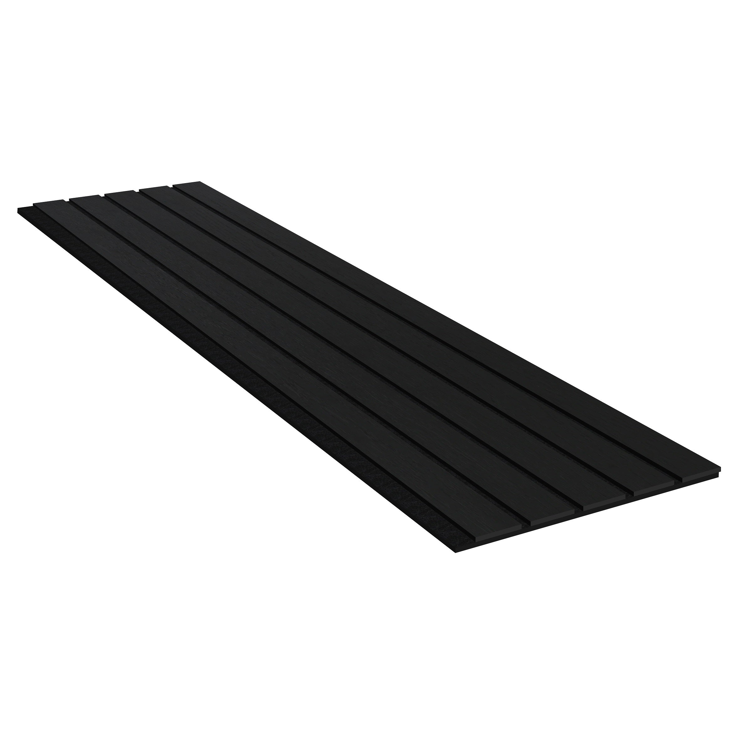 Acoustic Slat Wall Panels | Premium UltraWide Slats | 240cm x 60cm | Dark Grey