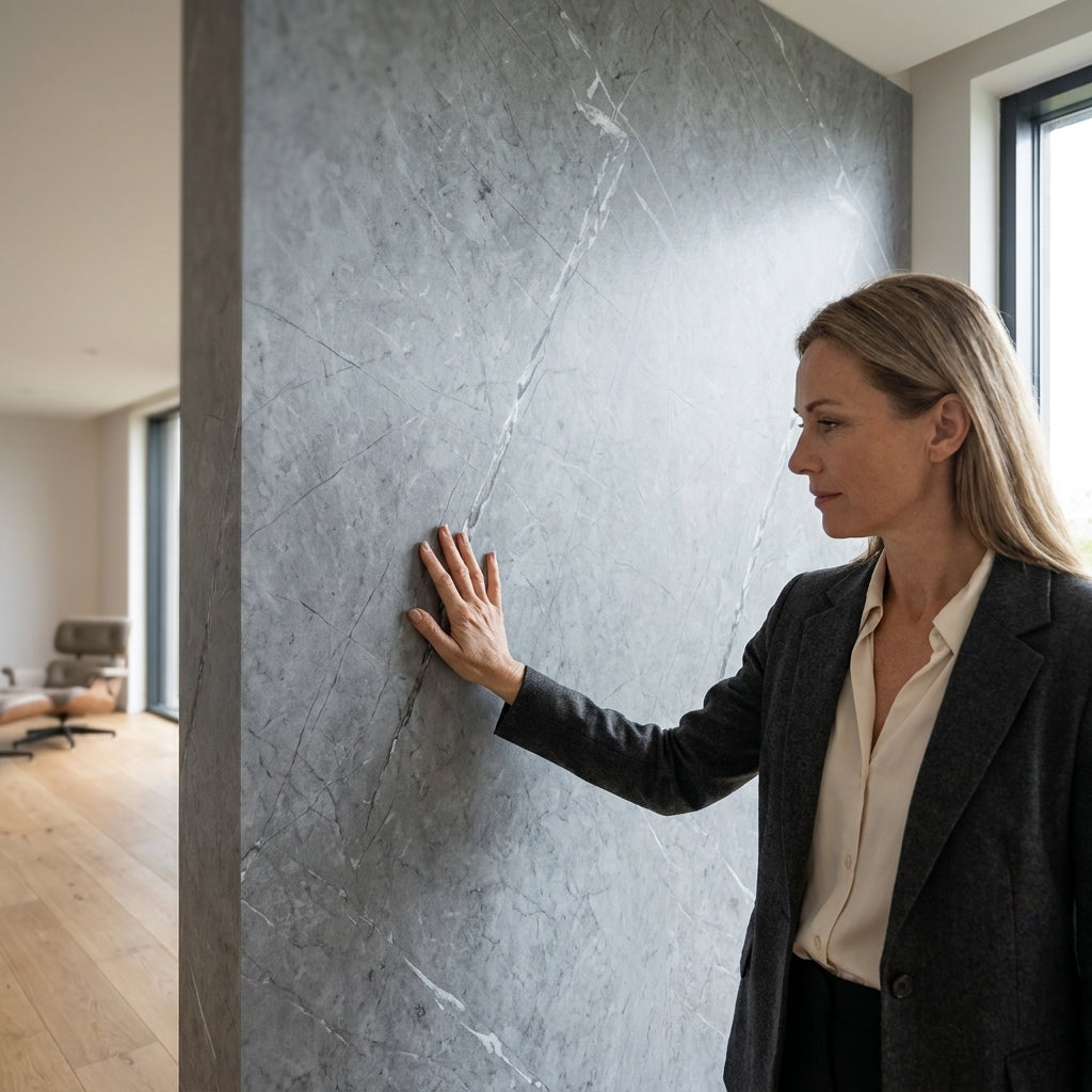 Bathroom & Shower Wall Panels | 240cm X 60cm | Grey Marble | 100% Waterproof