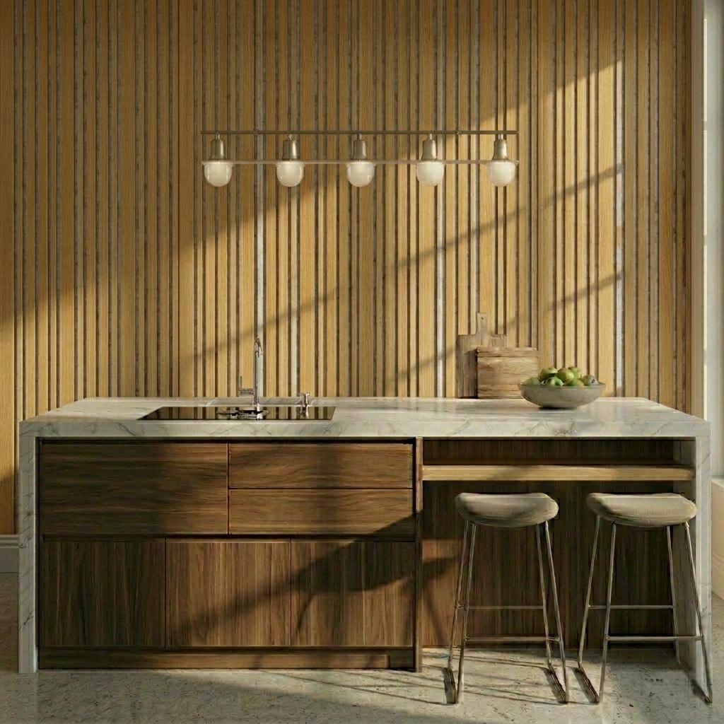 ACOUSTIC MULTI WIDTH PANEL- OAK + SILVER