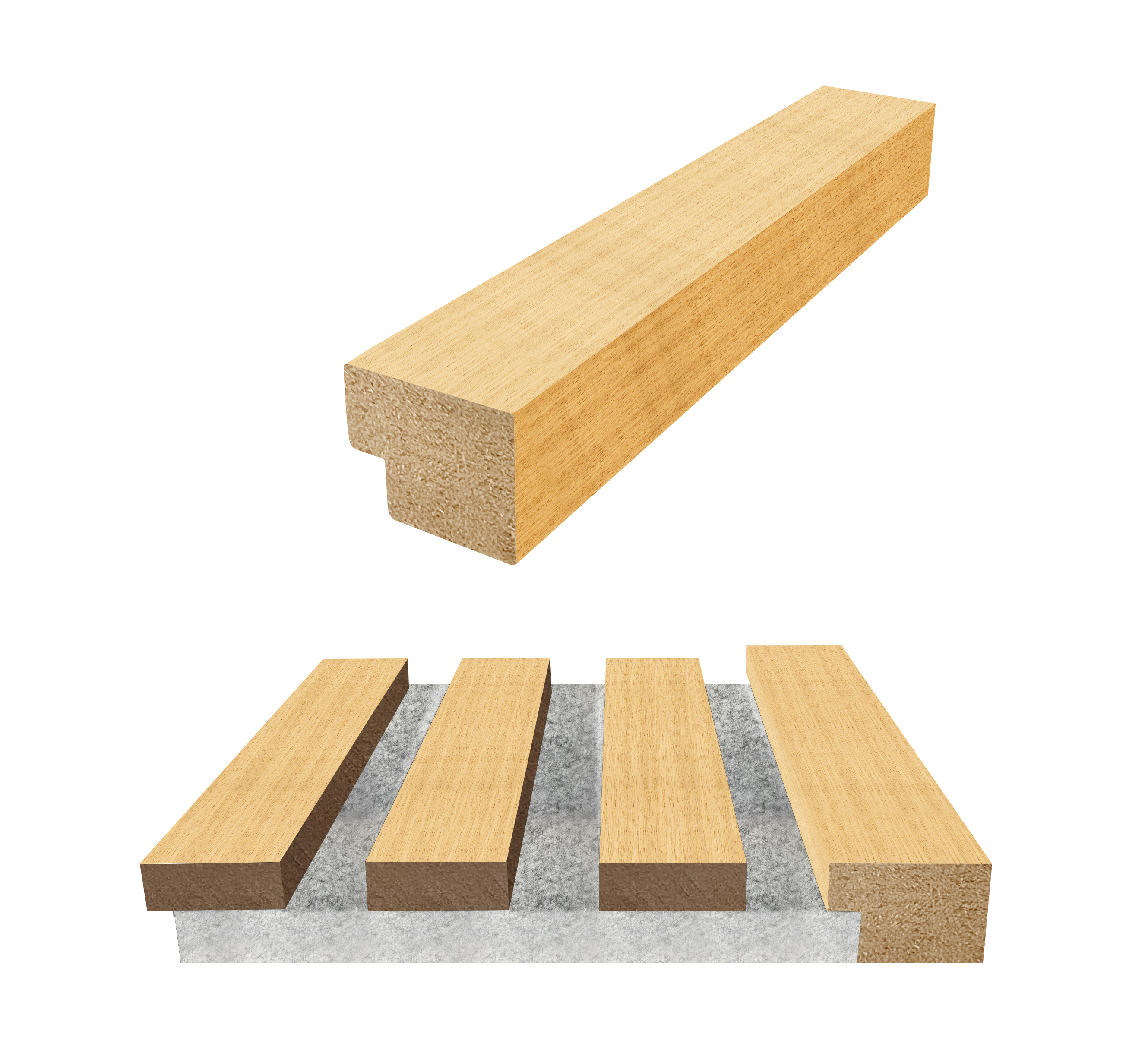 1 x Acoustic Panel Finishing End Trim ( Multiple Colours )