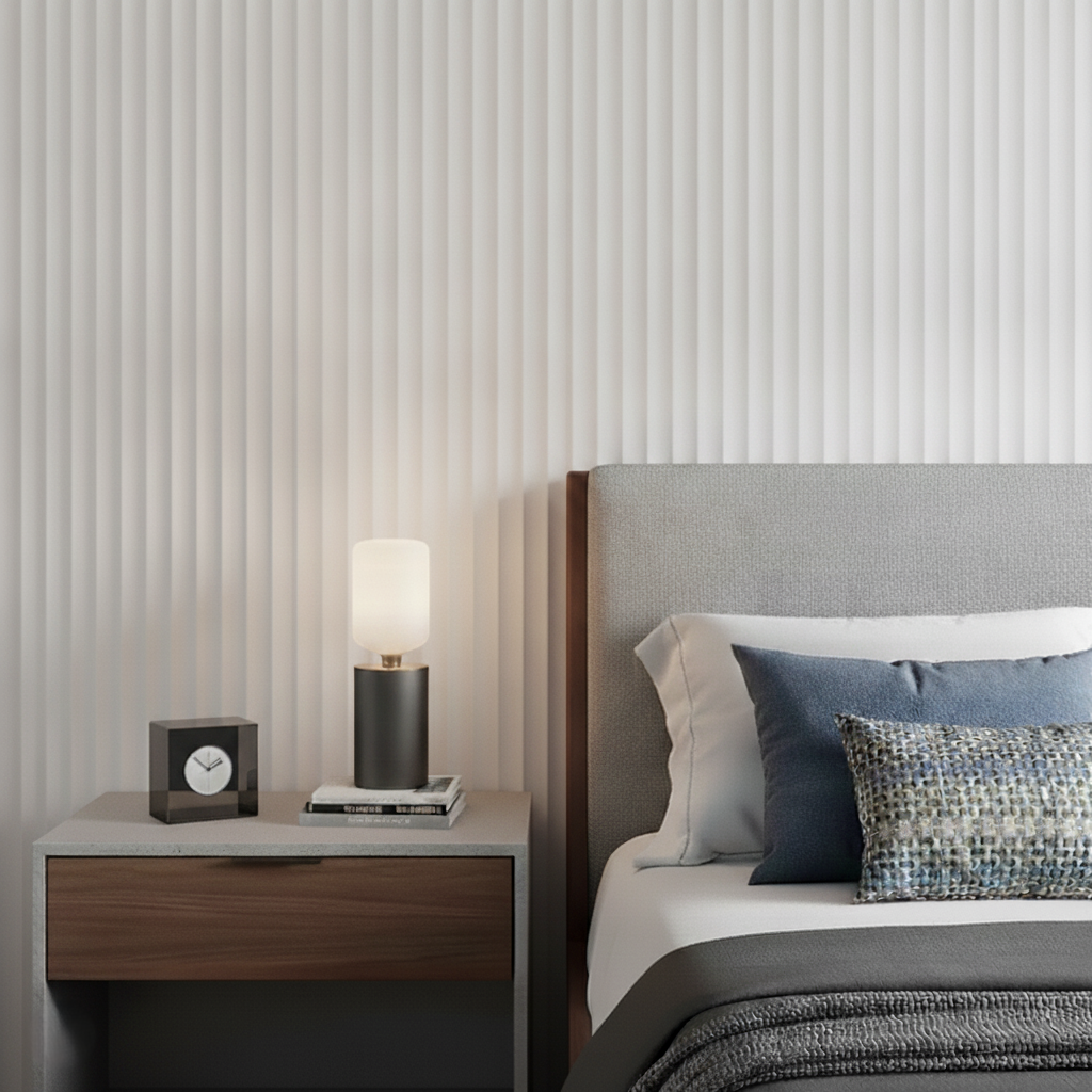 Paintable Fluted MDF Wall Panel (240cm x 60cm)