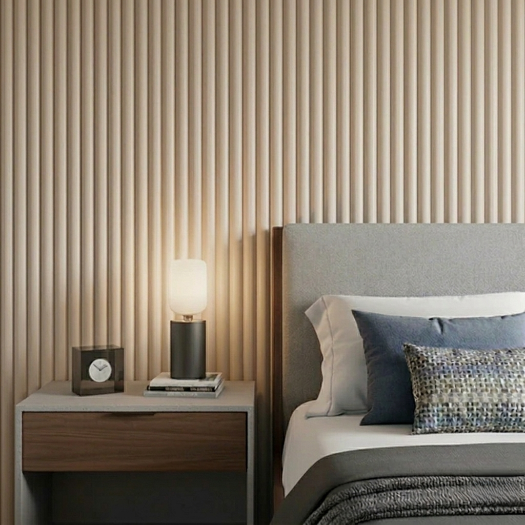 Paintable Ribbed MDF Wall Panel (240cm x 60cm)