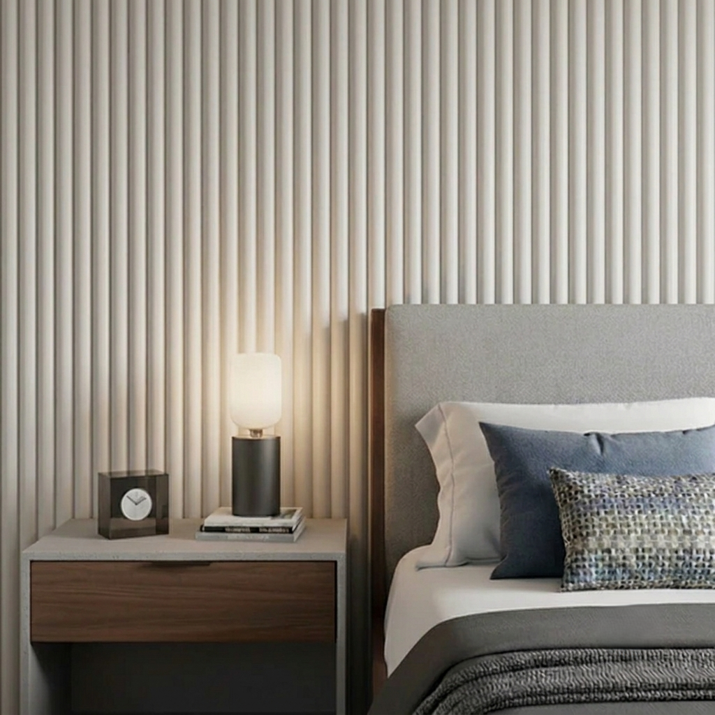 Paintable Ribbed MDF Wall Panel (240cm x 60cm)