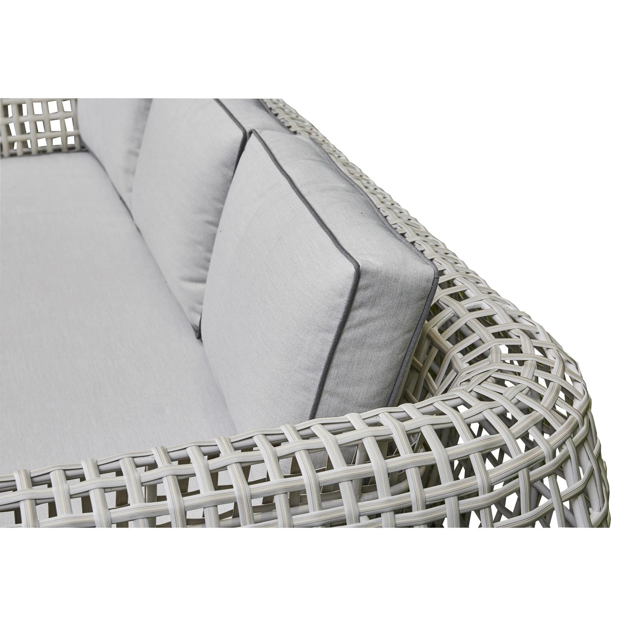 The Oxford Premium 5-Seater Rattan Sofa Set with Glass-Top Coffee Table - Beige
