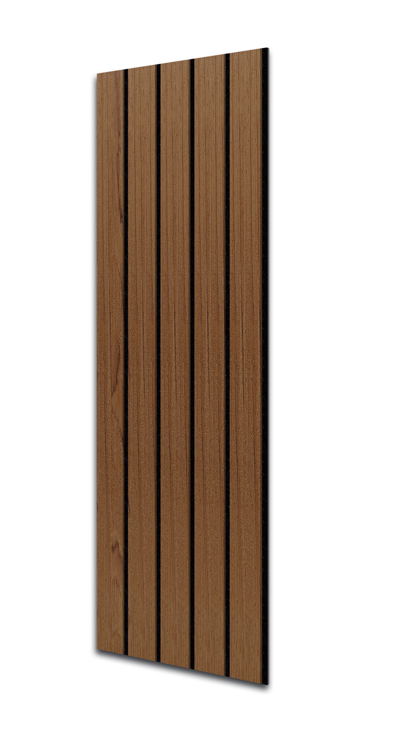 Acoustic Slat Wall Panels | Premium UltraWide Slats | 240cm x 60cm | Teak Oak