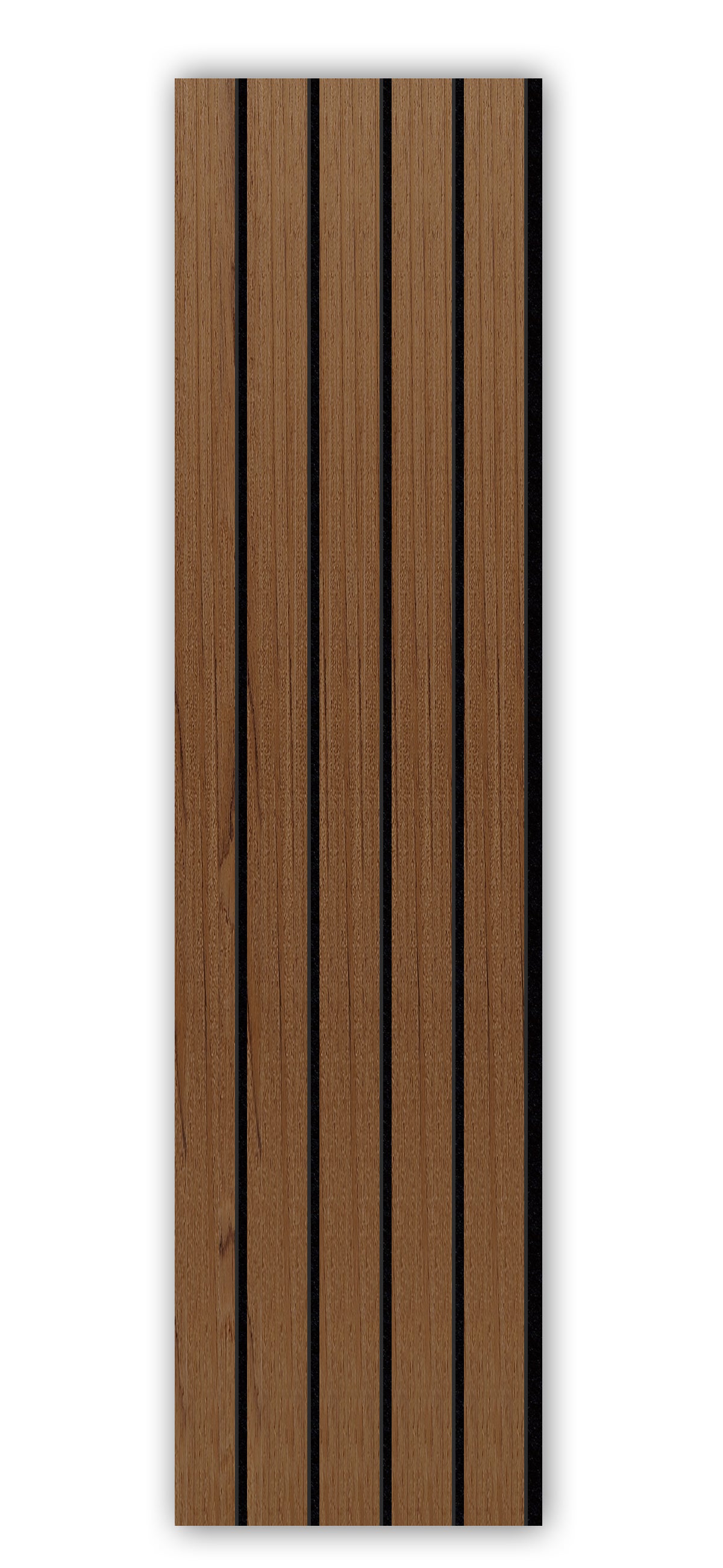 Acoustic Slat Wall Panels | Premium UltraWide Slats | 240cm x 60cm | Teak Oak