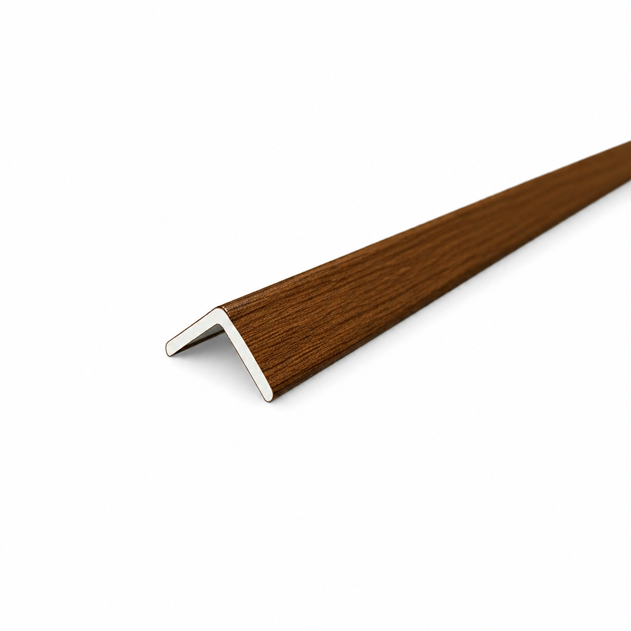 WPC Matching End Trims | Indoor & Outdoor | 235cm x 2cm x 2cm | 4 Pack | Walnut