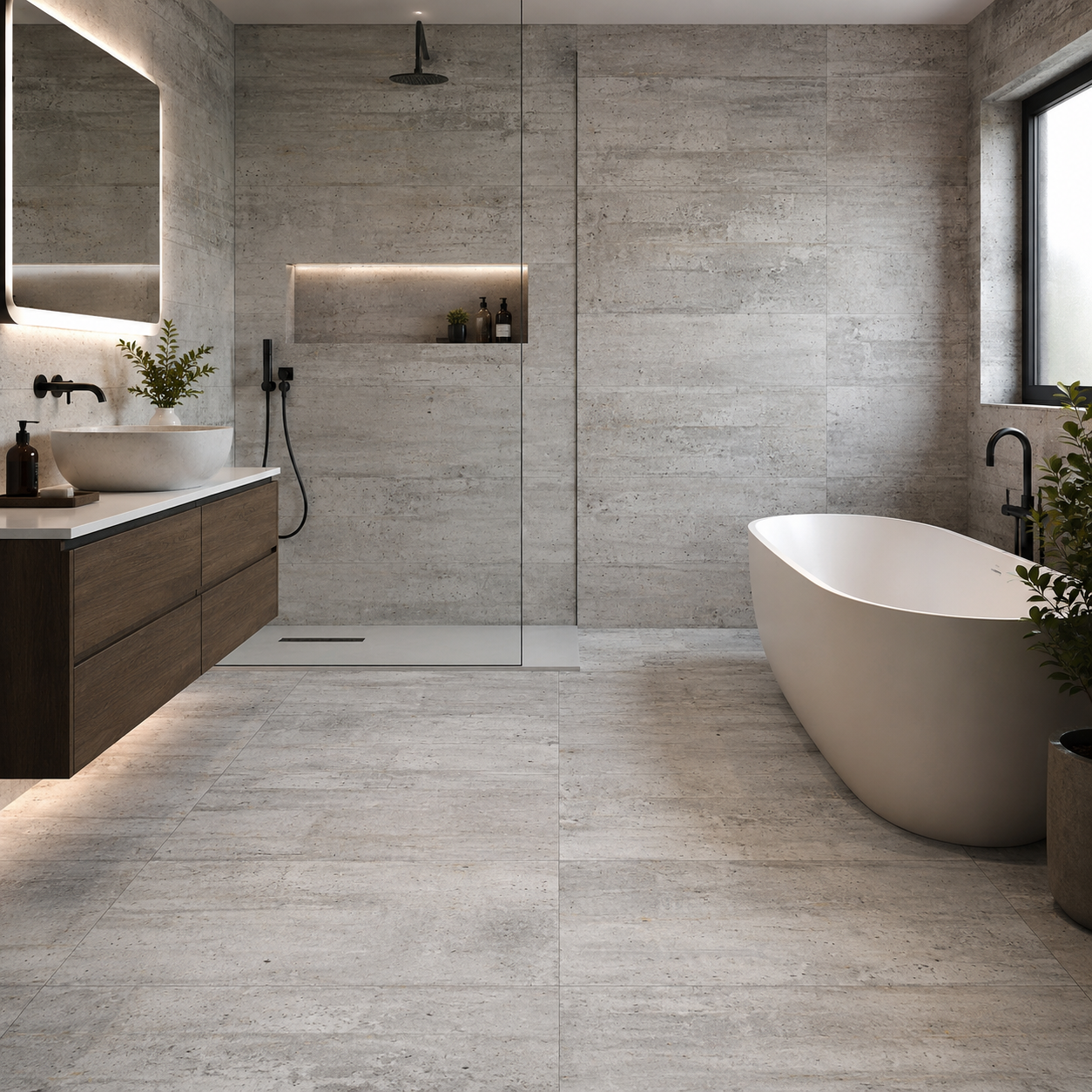 Urban Acero Matt Porcelain Tile – 60 x 120cm