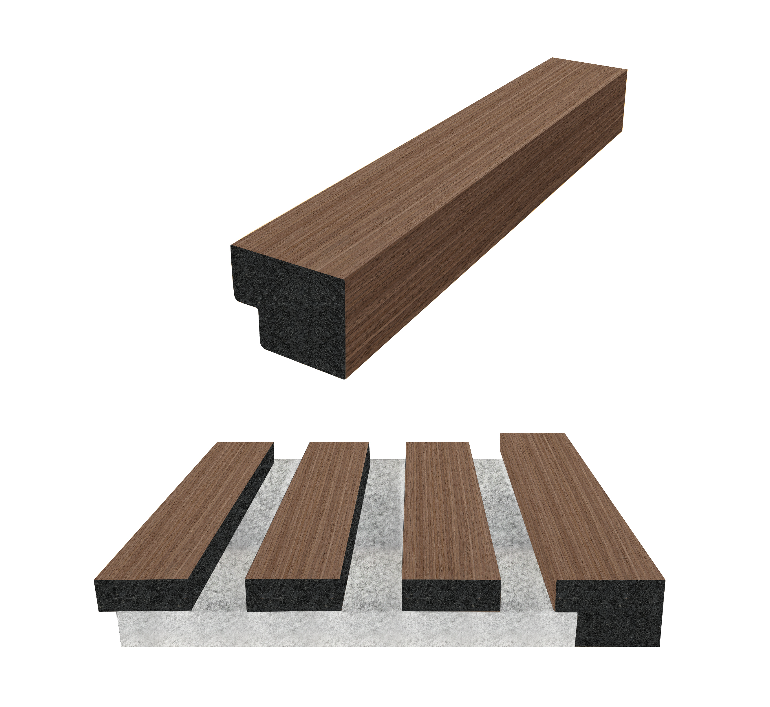 1 x Acoustic Panel Finishing End Trim ( Multiple Colours )