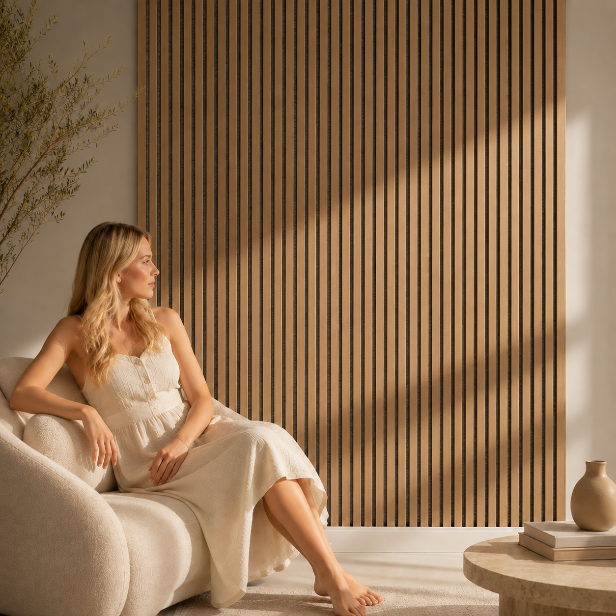 2.4M ACOUSTIC SLATTED WALL PANELS