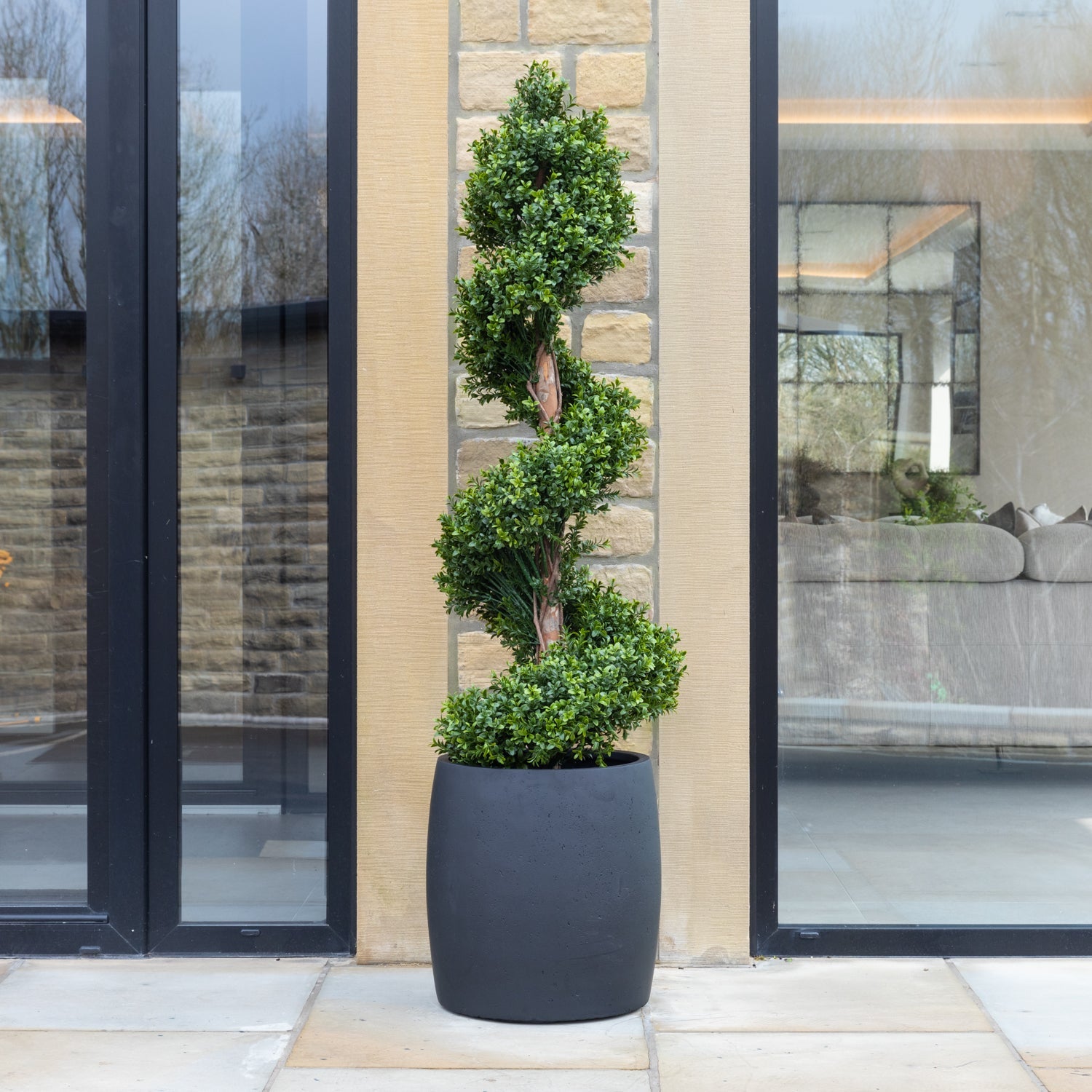 Artificial Buxus Spiral Stem Topiary Tree