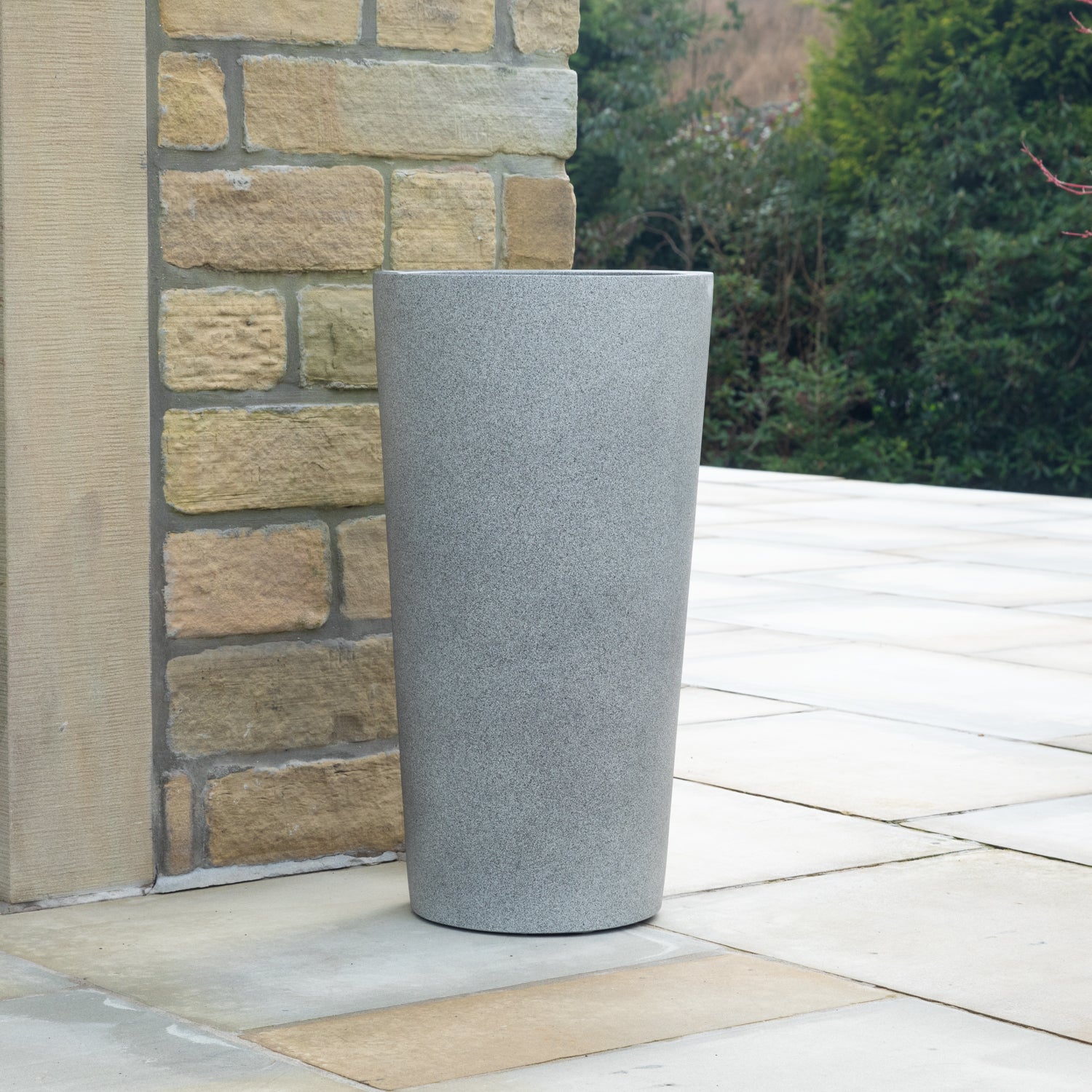 Artificial Buxus Ball Topiary in Grey Tall Planter