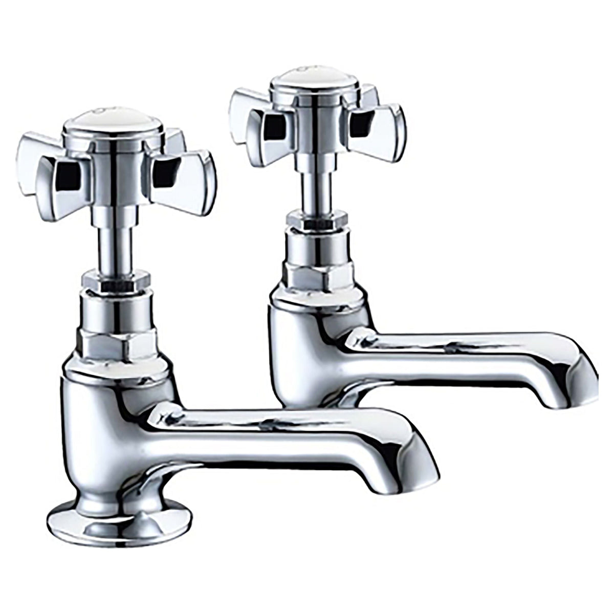 Arley Pro Edwardian Bath Pillar Taps (237EEDW02-N)