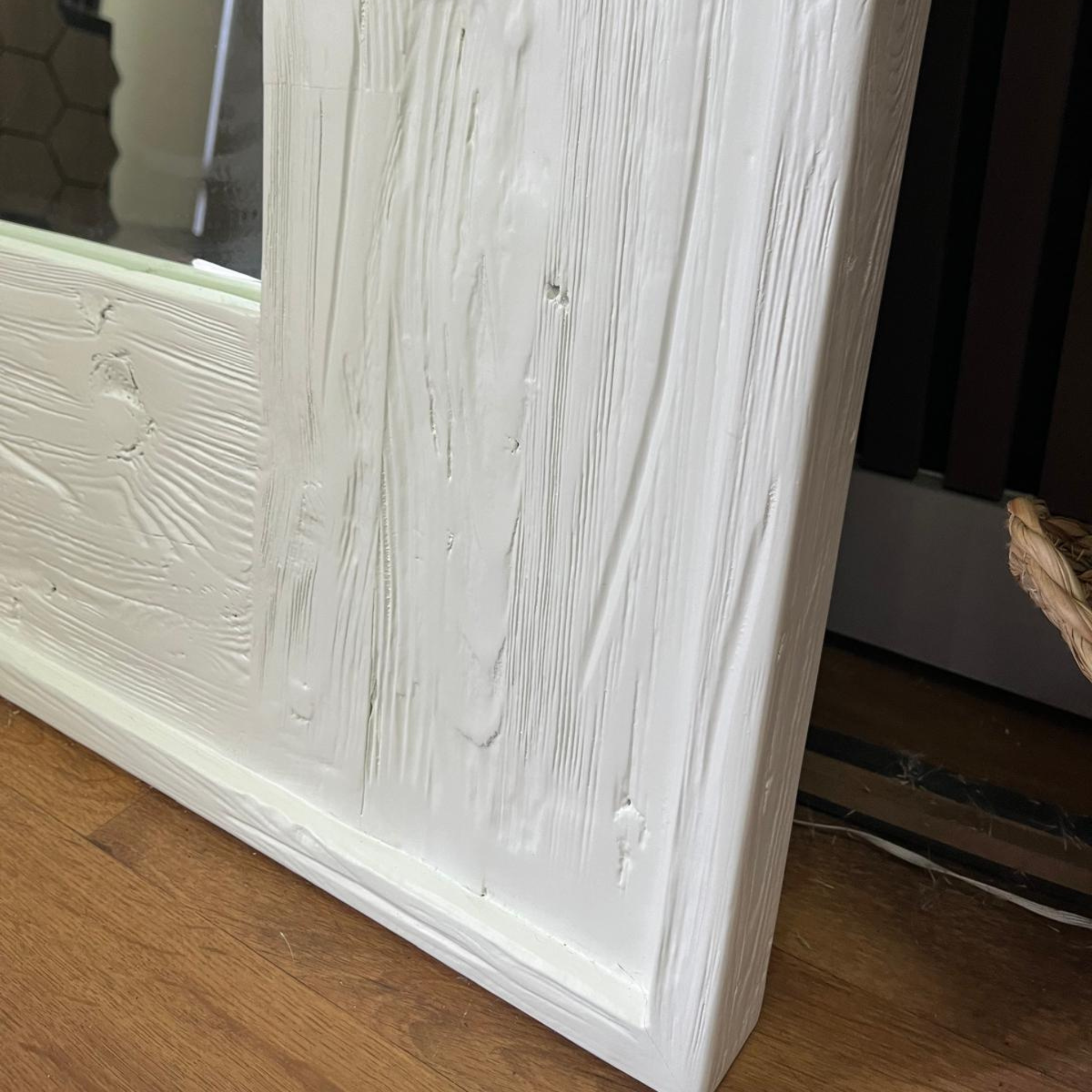Halo Solid Wood Distressed Mirror