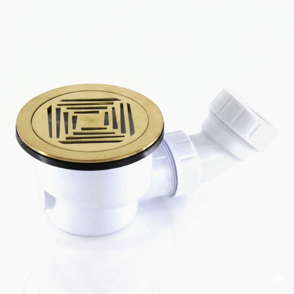 Waste with Brushed Grate - 90mm