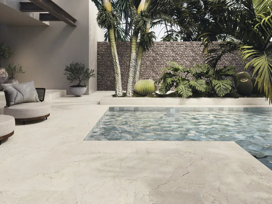 Alloy Cream Matt Rectified Porcelain Tile – 90 x 90cm