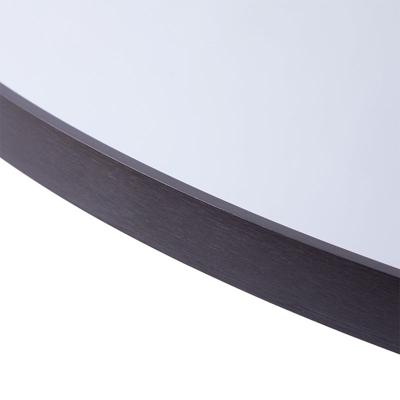 Black Aluminium Alloy Round Wall Mirror | 120cm