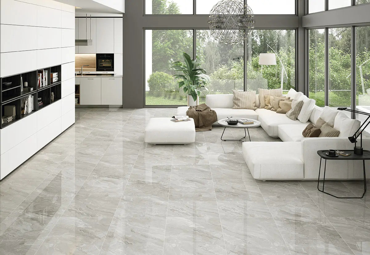 Hampton Gris Gloss Porcelain Tile – 60 x 120cm